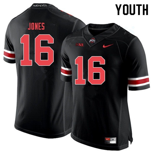 Ohio State Buckeyes #16 Keandre Jones Youth High School Jersey Black Out OSU49110